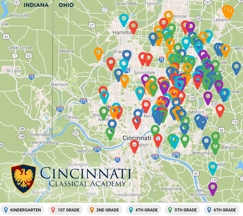 map of enrollment